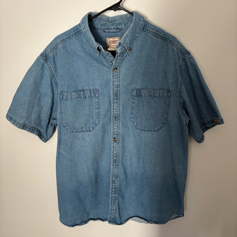 C.E. Schmidt Workwear Mens Denim Blue Shirt